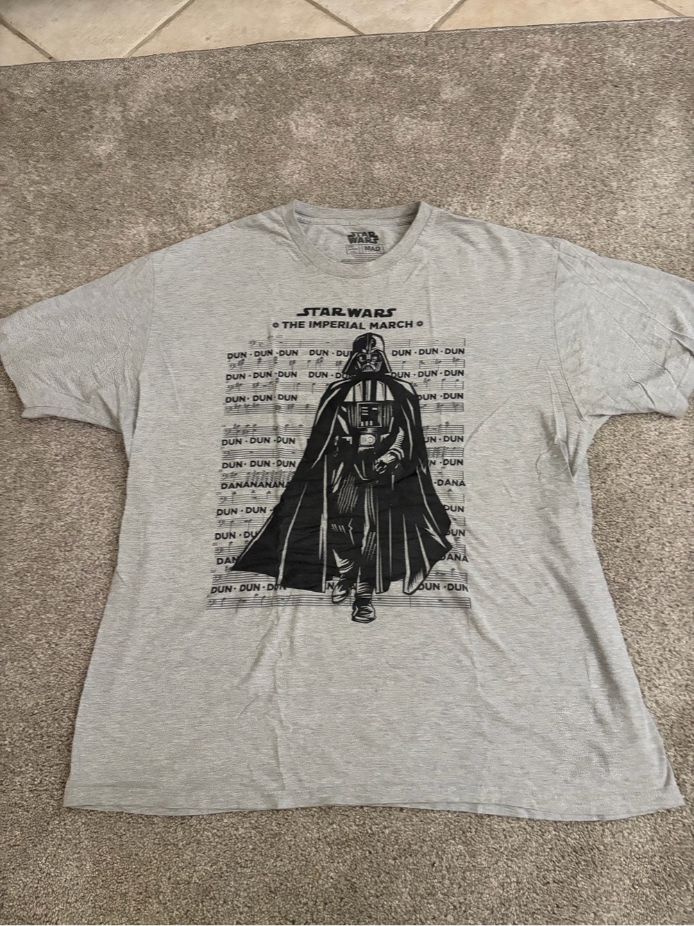 Star Wars Men's Gray 'The Imperial March' Graphic Tee